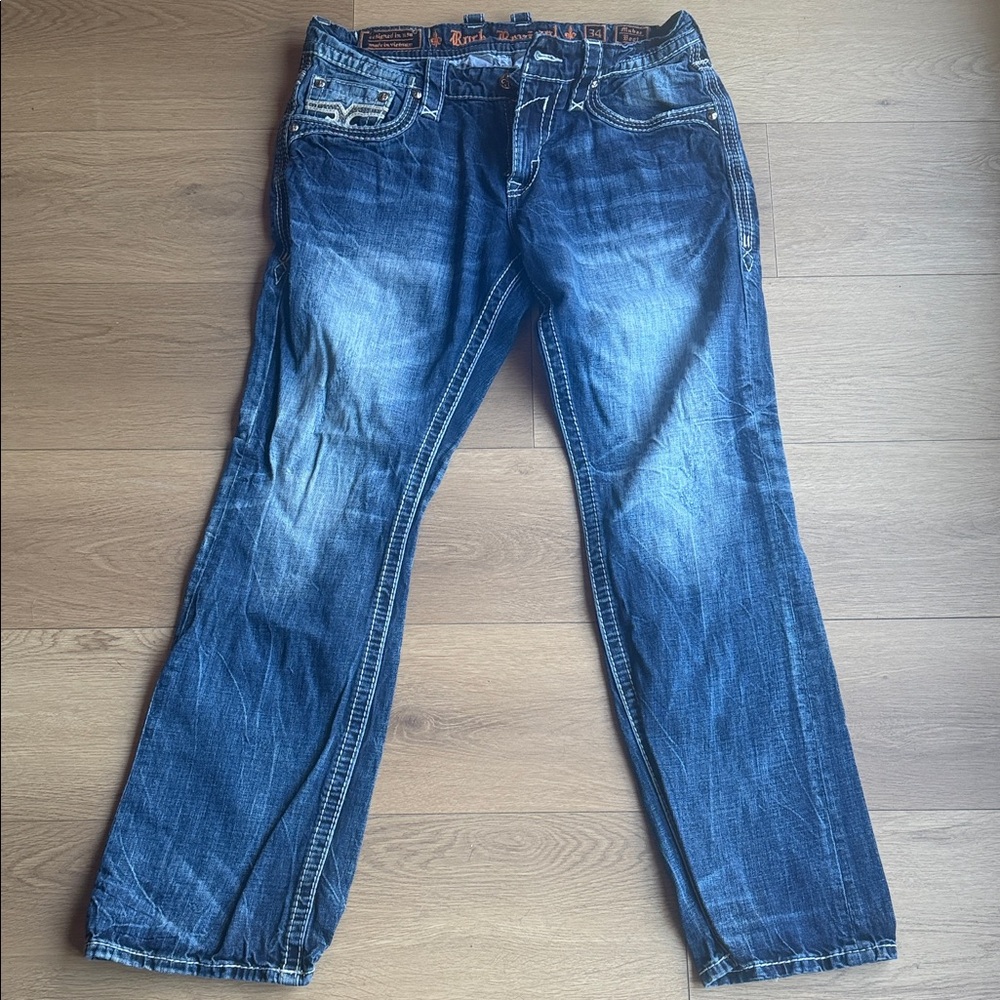 Rock Revival Indigo Relaxed Men's Jeans